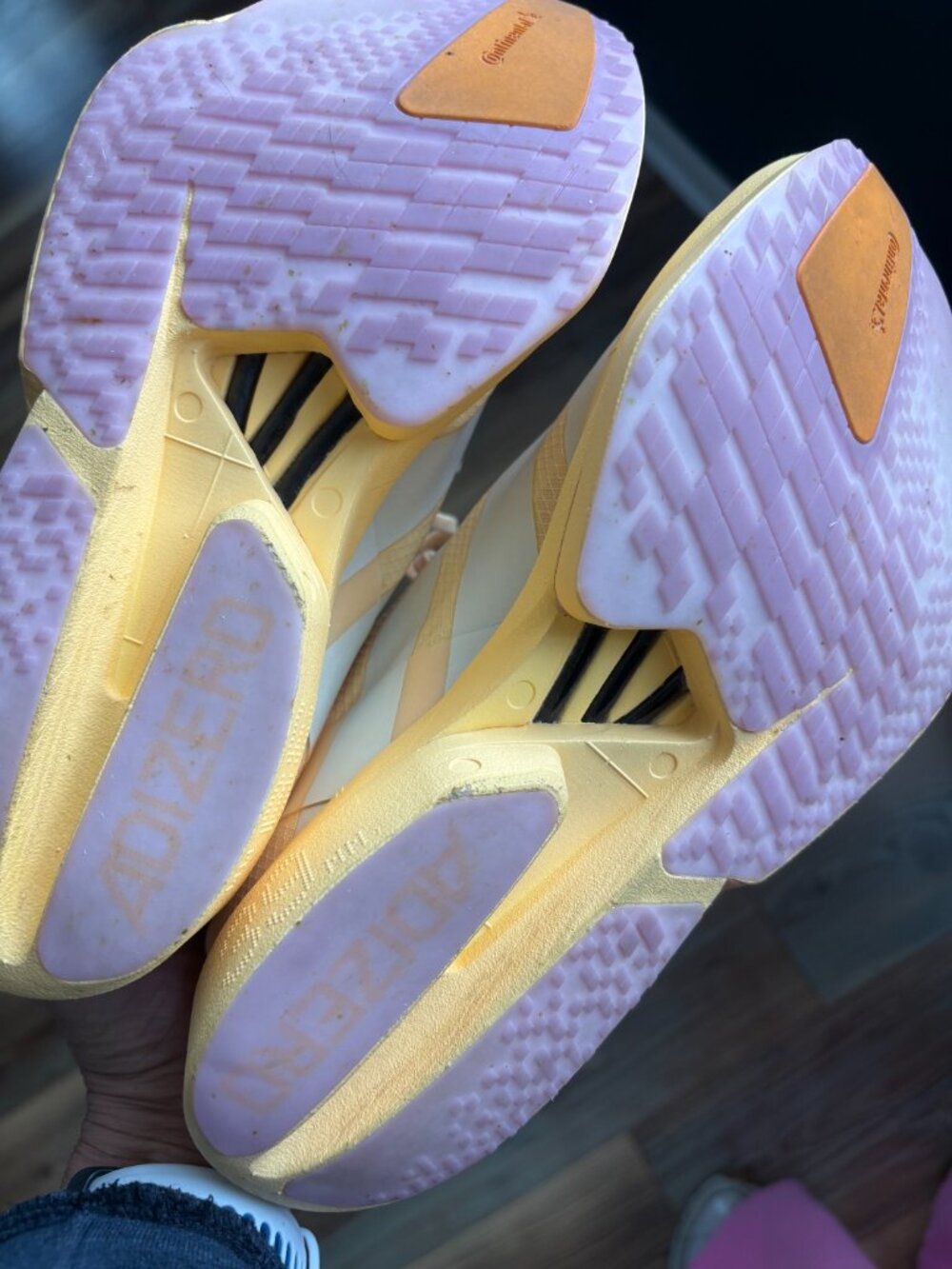 Adizero Adios Pro 4 Shoes sorbet pink orange 7.5 - Picture 4 of 6
